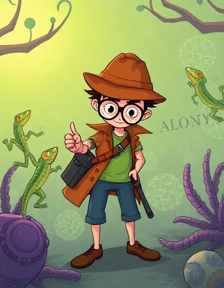 Detective Ollie and the Missing Lizards