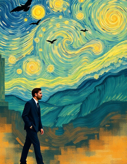 Brushstrokes Through Time: Van Gogh's Eternal Vigil