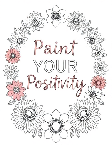 Paint Your Positivity: A Coloring Book of Encouragement