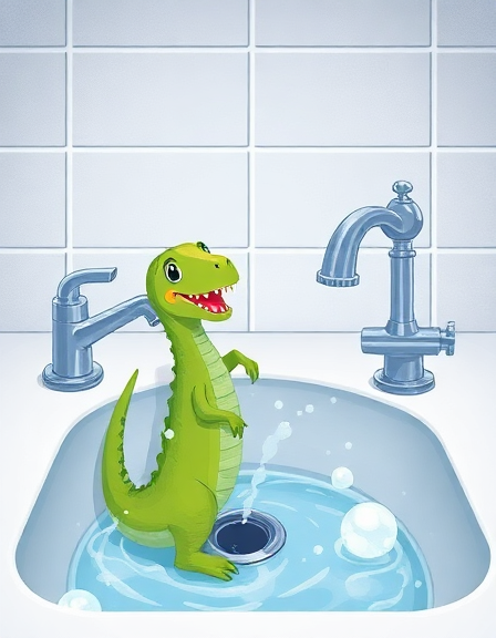 Splashy the Sink Dinosaur: A Prehistoric Plumbing Adventure
