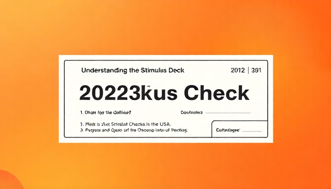 Understanding the 2025 Stimulus Check - Stimulus Check 2025: The ...