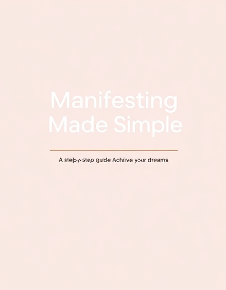 Manifesting Made Simple: A Step-by-Step Guide to Achieving Your Dreams